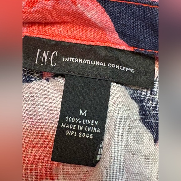 INC International Concepts Pink and Black Moto Linen Jacket - Picture 7 of 12